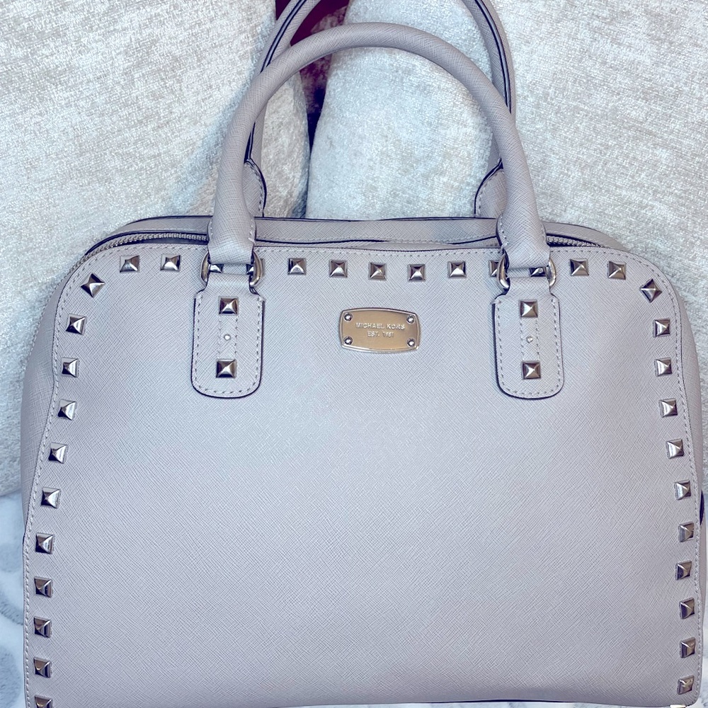 Micheal Kors medium sandrine studded satchel